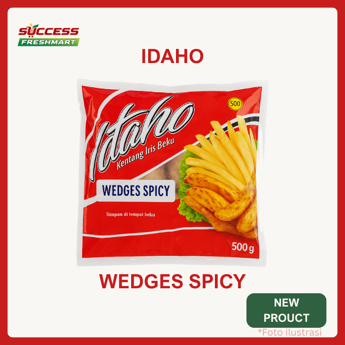 

idaho kentang wedges spicy 500 gr