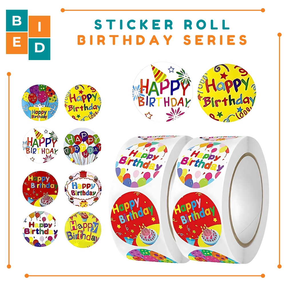 

Sticker Happy Birthday HBD 500pcs Sticker Happy Birthday Cute SS001 | Bied.id