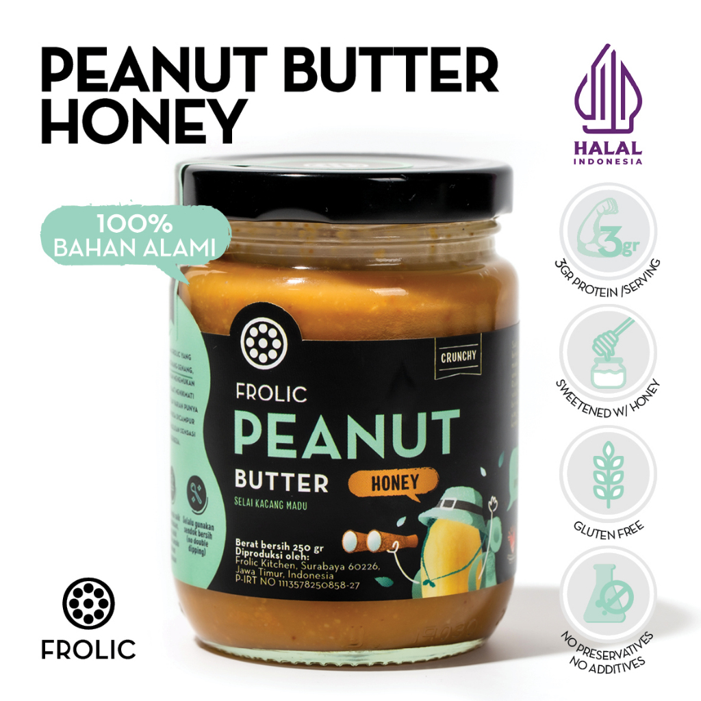 

FROLIC Peanut Butter Original Honey - Selai Kacang Madu Hutan