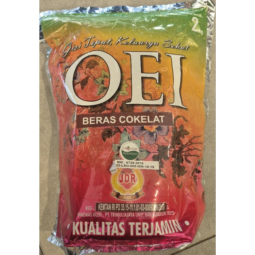 

Beras Coklat Premium JDR - OEI Premium Brown Rice 2 Kg - RM.