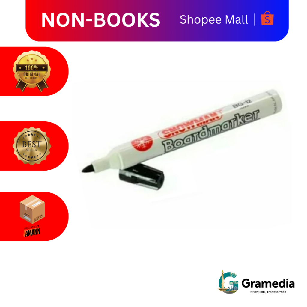 

Gramedia MKG - Snowman B.Marker BG-12 Black
