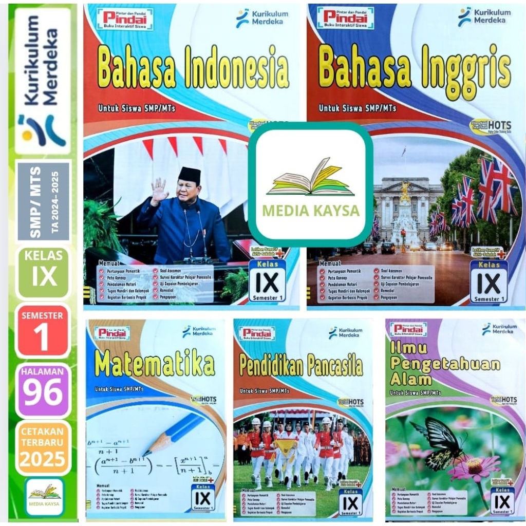 LKS Pindai SMP/MTs Kelas 9 Semester 1 & 2 Kurikulum Merdeka CV. Arya Duta