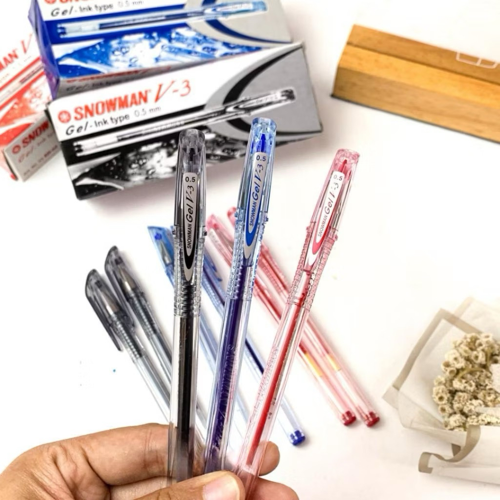 

Pulpen Gel Snowman V3 0.5mm (1 PCS) - Ballpoint Bolpen Bolpoin Snowman Gel V-3 V3 V 3 0.5 mm