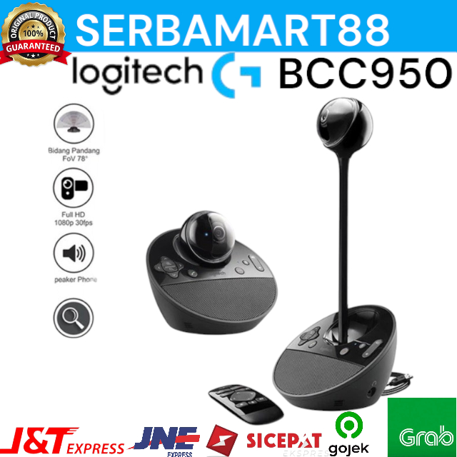 LOGITECH BCC950 CONFERENCE CAM WEBCAM CAMERA LOGITECH BCC 950 ORIGINAL
