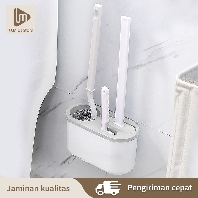 Sikat WC Toilet Kloset Duduk Jongkok 3IN1 Sikat Pembersih Toilet / Toilet Brush / Sikat WC
