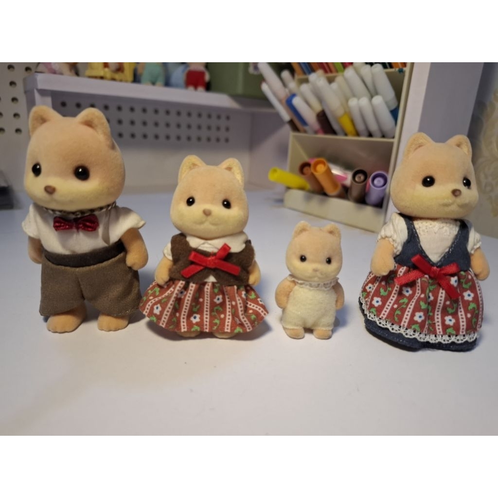 [Take all] Preloved Sylvanian Families Caramel dog family (READY STOCK)