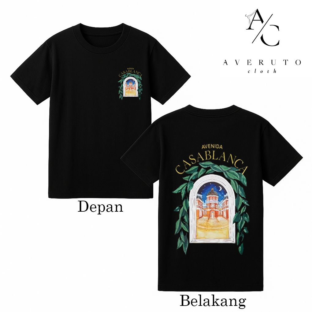 Averuto Cloth - Casablanca / Kaos Murah / Kaos Cowok / Kaos Cewek - A08