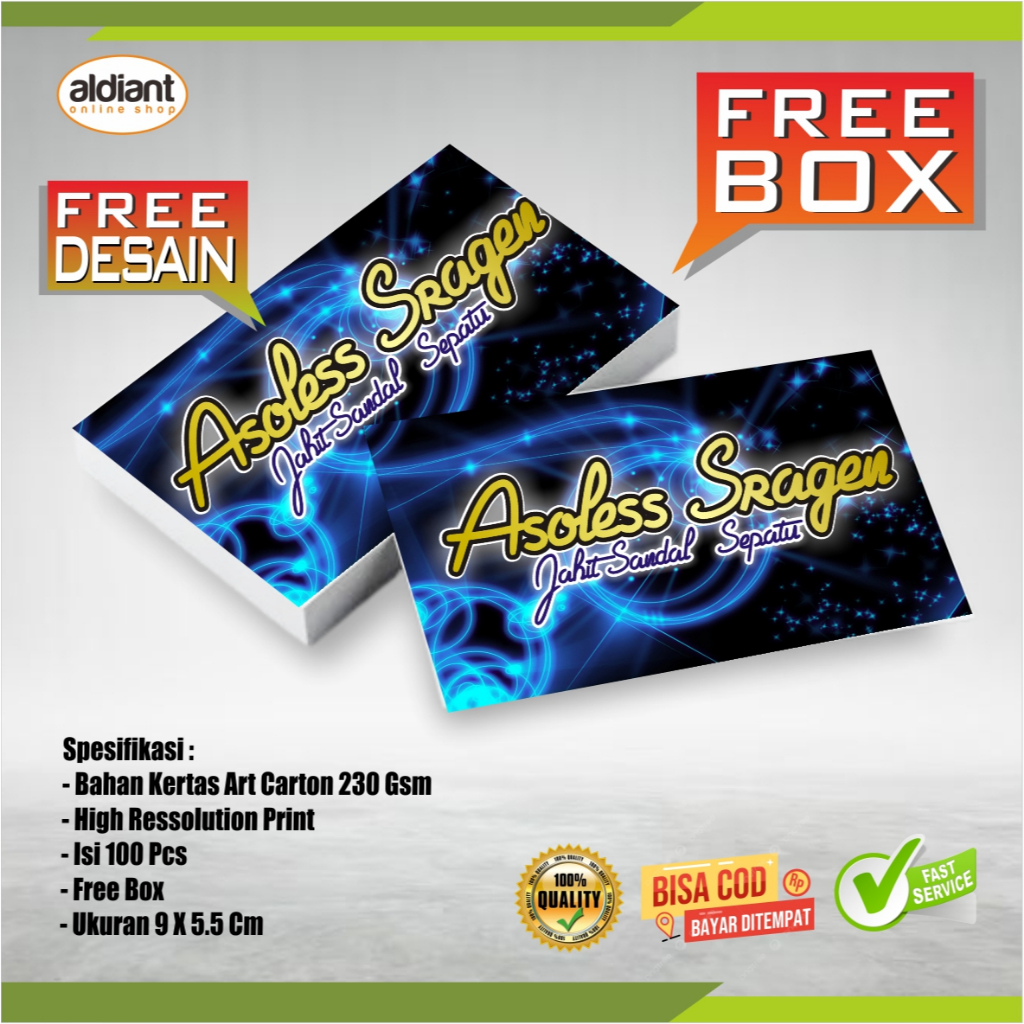 

Cetak Kartu Nama Free Box isi 100 pcs/ cetak kartu nama / bussines card