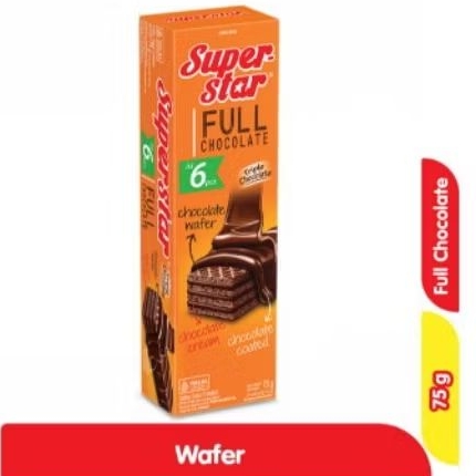 

SUPERSTAR WAFER TRIPLE CHOCOLATE BOX 75g
