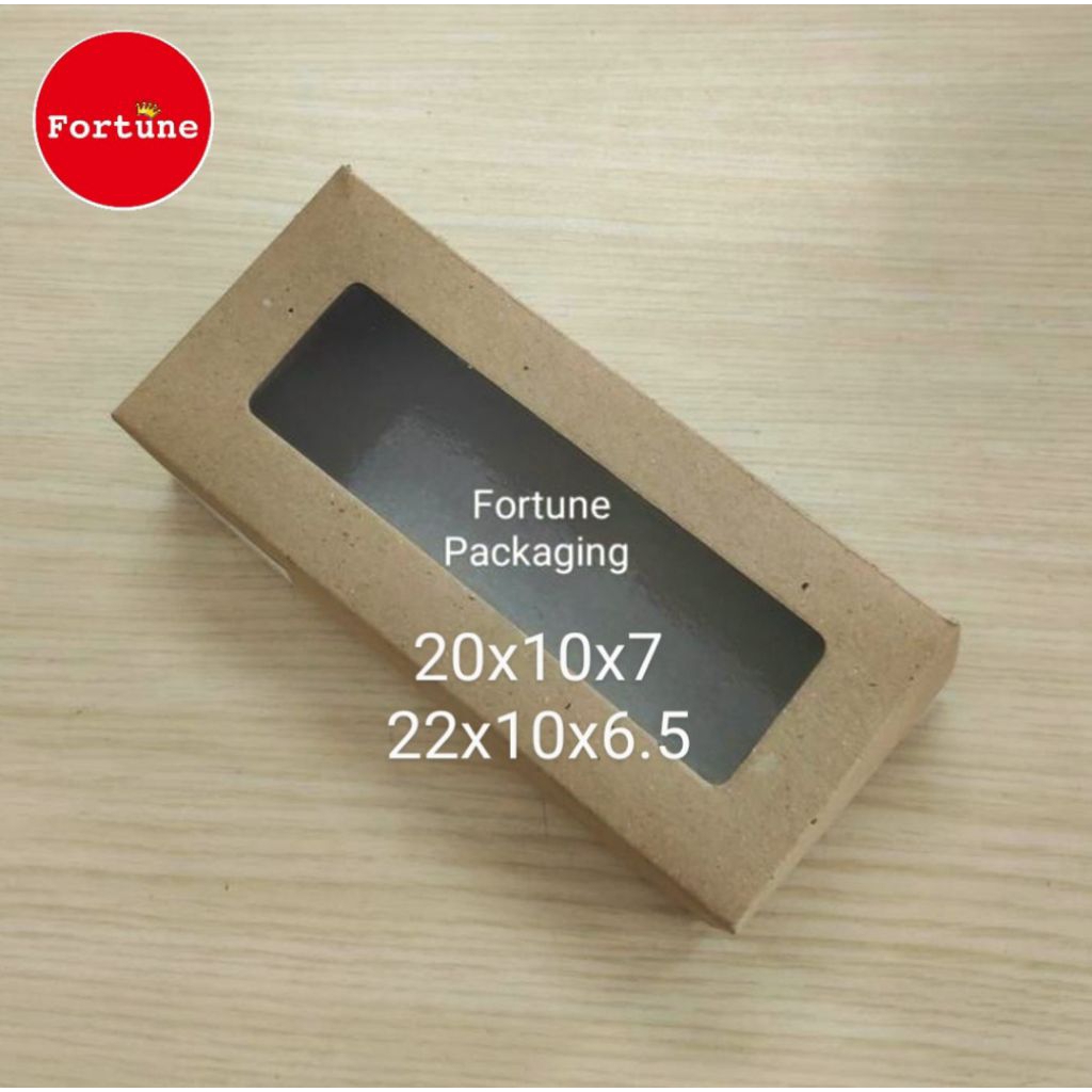 

(Isi 10 pcs) Dus Kraft 20x10x7/22x10x6.5 Laminasi Kokoh Bagus untuk Bolu Gulung, Mini Bolu Gulung