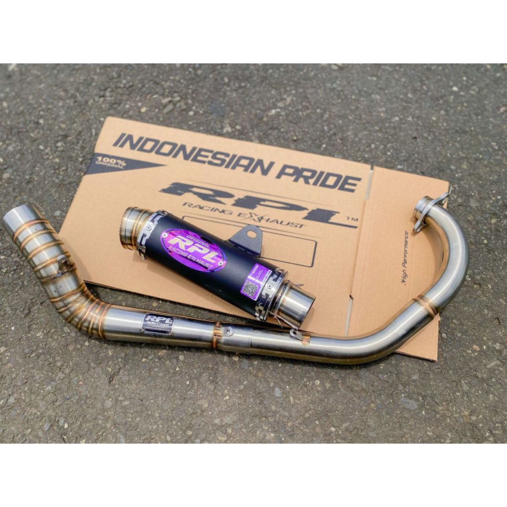Knalpot original RPL racing mx king 150, vixion, cbr dll