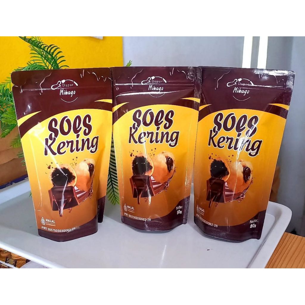 

Soes kering isi coklat 80 g