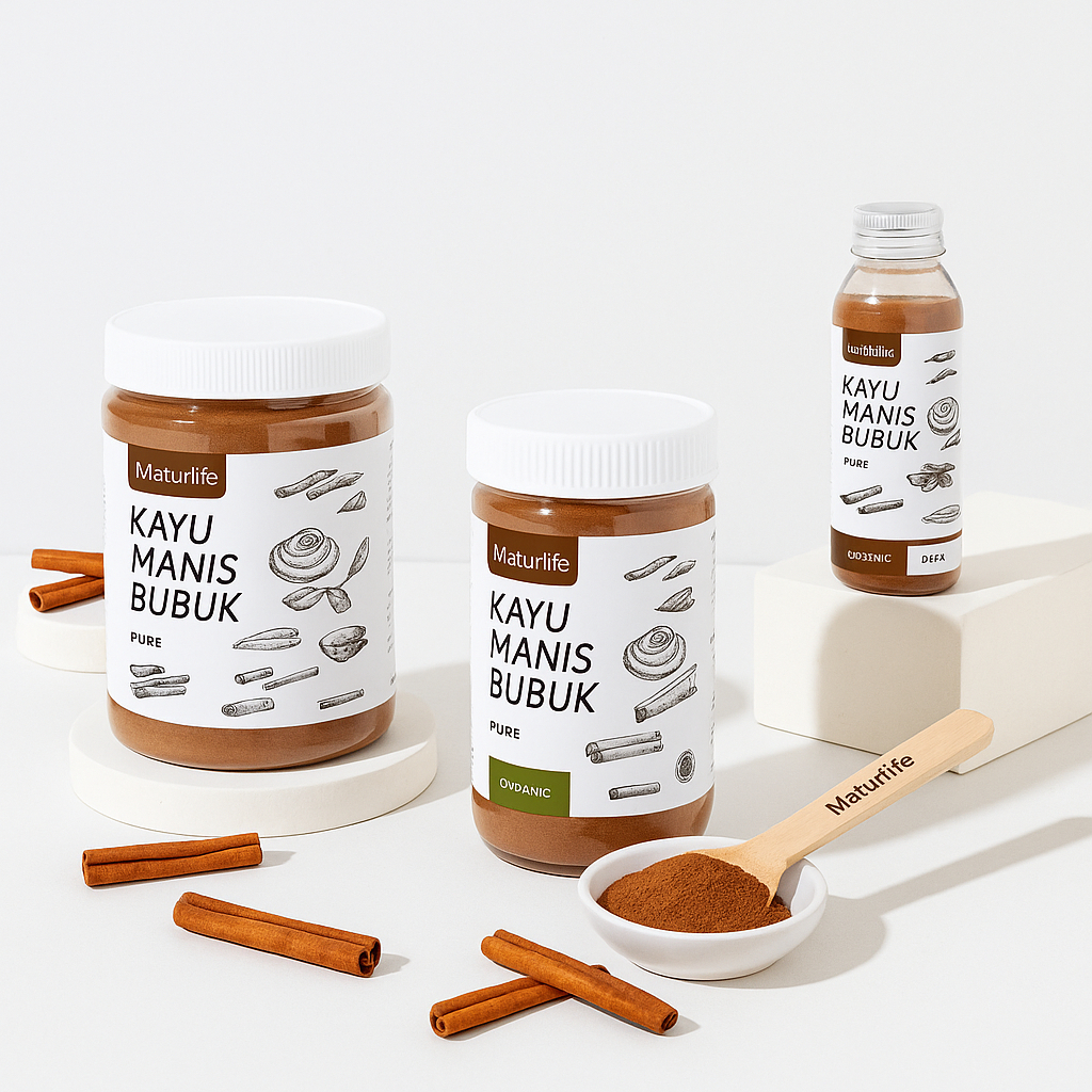

Maturife Kayu Manis Bubuk Pure tanpa campuran asli 100% original / CINNAMON POWDER KAYU MANIS BUBUK