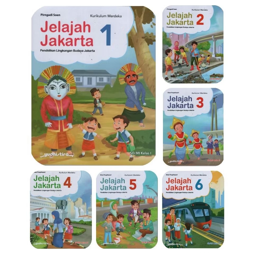 Pelajaran Jelajah Jakarta (PLBJ) Kelas 1,2,3,4,5,6 SD/MI Yudhistira