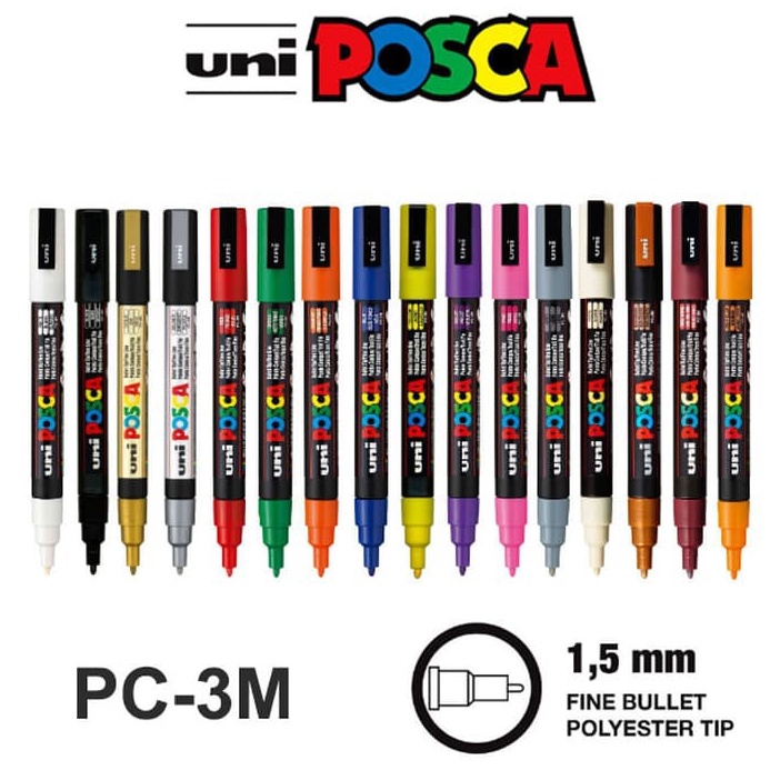 

KODE E94S Uni Posca PC3M Marker Pen Fine Tip Waterproof