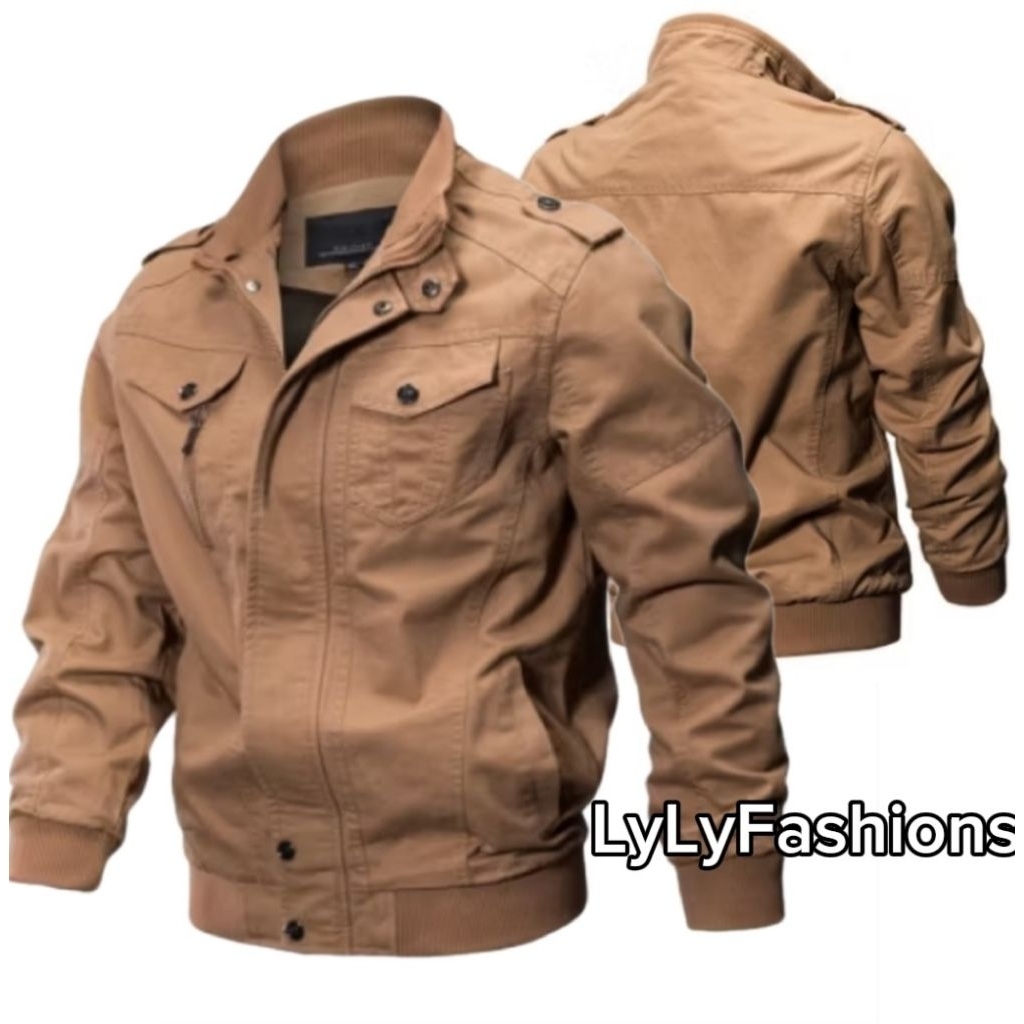 Jaket Pria Bomber Military Army Pilot Style | Jaket Motor Casual | Jaket Keren Pria Bomber Klasik Pr