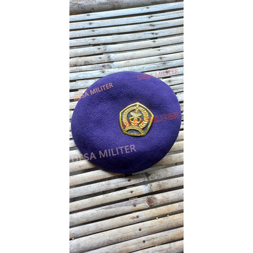 PROMO Baret Menwa Plus Emblem / Topi Baret Ungu Menwa / Baret IARMI