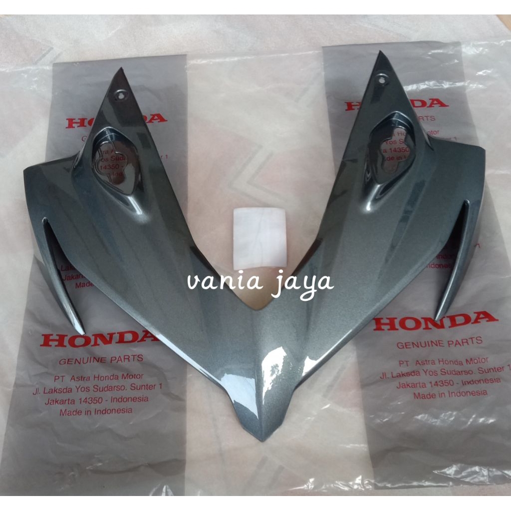 cover depan tameng topeng CBR150 CBR150R K45N 2019 2020 2021 grey abu abu original