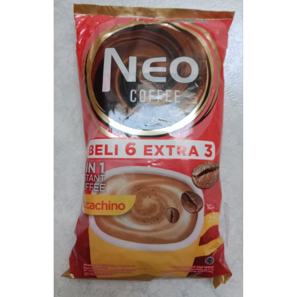 

NEO COFFEE Kopi Instan Pack 20 gr isi 6+3 pcs