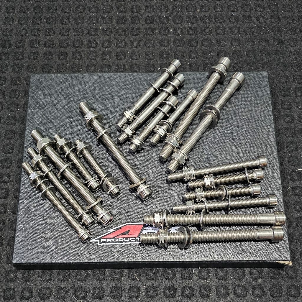 Baut mesin pangkon mesin depan belakang Tiger mp gl bubut baut L stenlis stainless bubut custom Baut