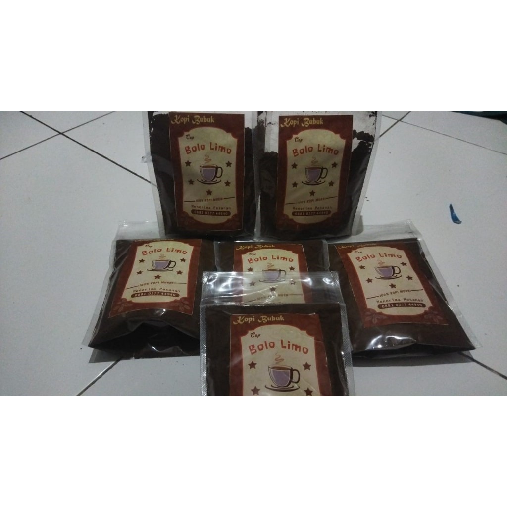 

Kopi Bubuk Bolo Limo Kualitas 100%