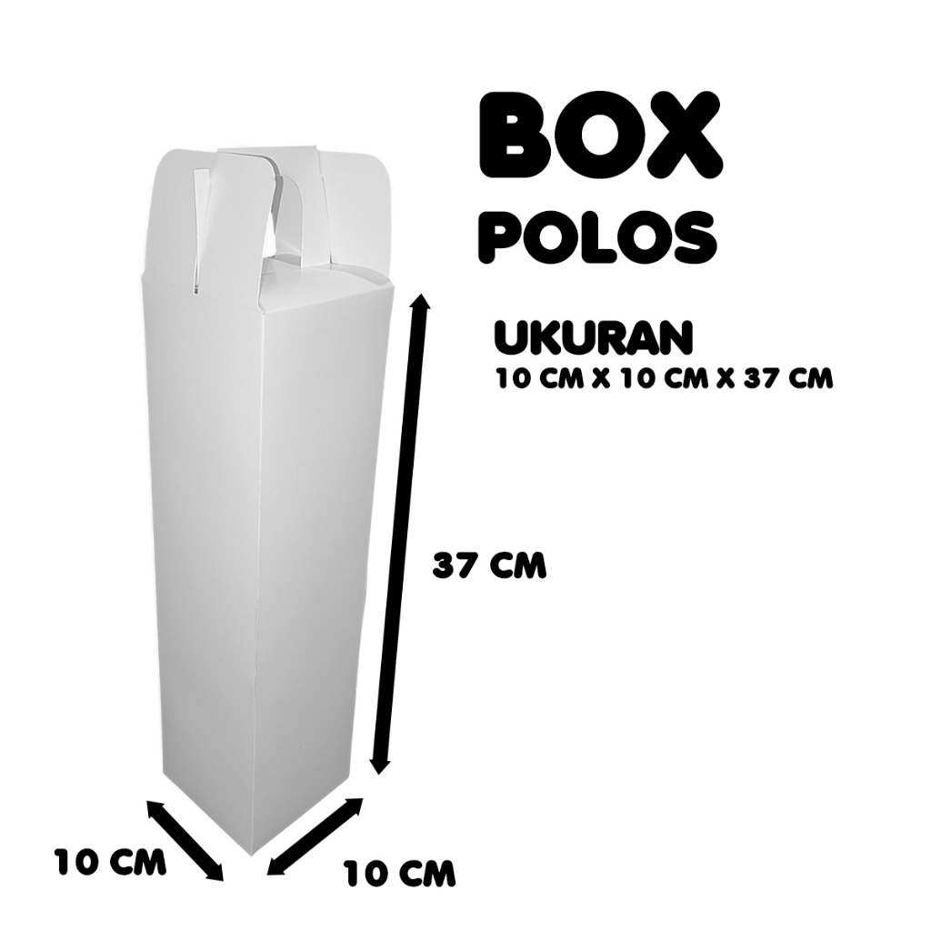 

Box Souvenir Polos Ukuran 10cm x 10cm x 37cm
