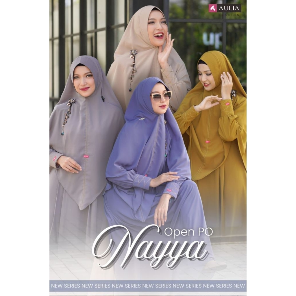 Set Gamis Syar'i Nayya Terbaru Aulia Fashion