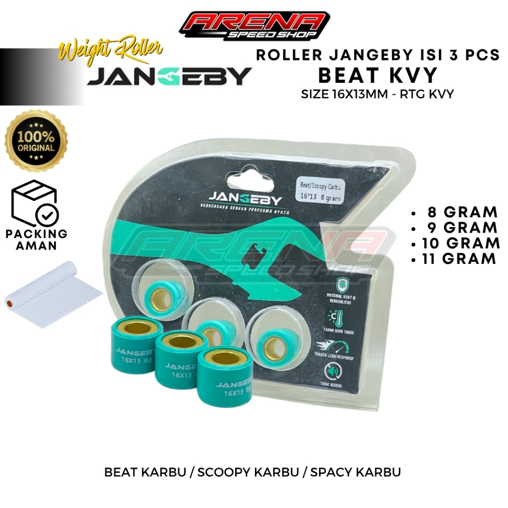 JANGEBY Roller Beat Karbu isi 3 pcs Roller Beat Scoopy Spacy Carbu Original EBY