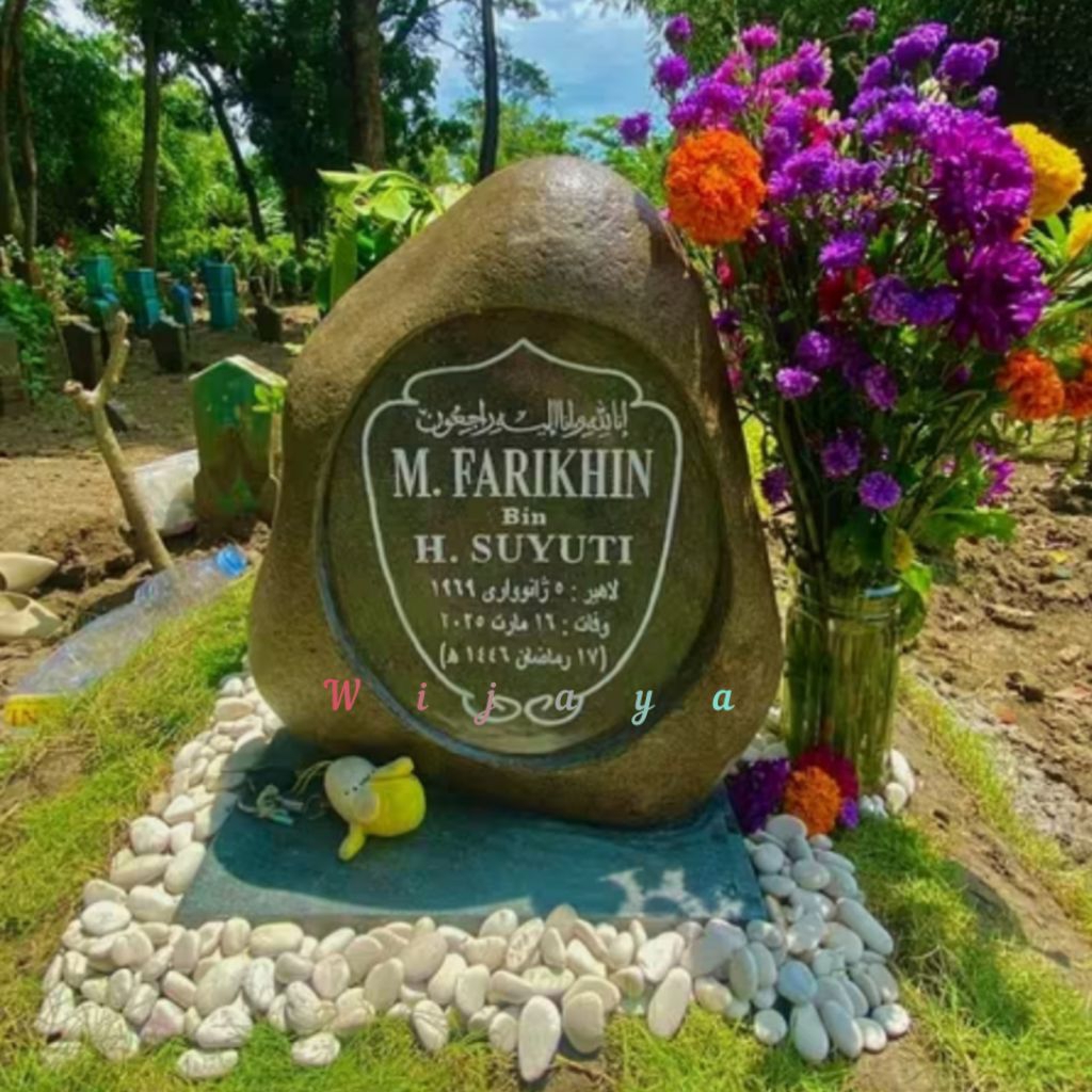 Nisan batu alam/Nisan batu kali/Nisan+tatakan