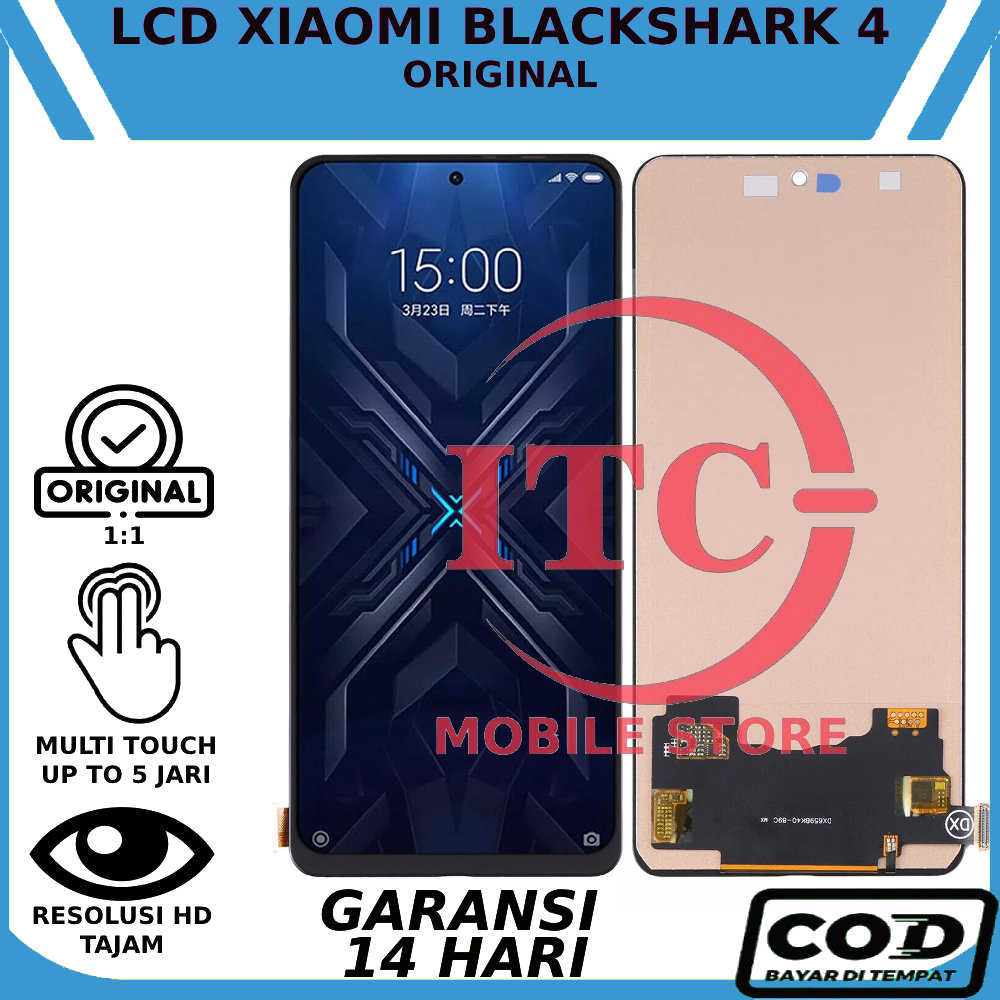 LCD TOUCHSCREEN XIAOMI BLACKSHARK 4 ORIGINAL FULLSET GARANSI GRATIS LEM LCD