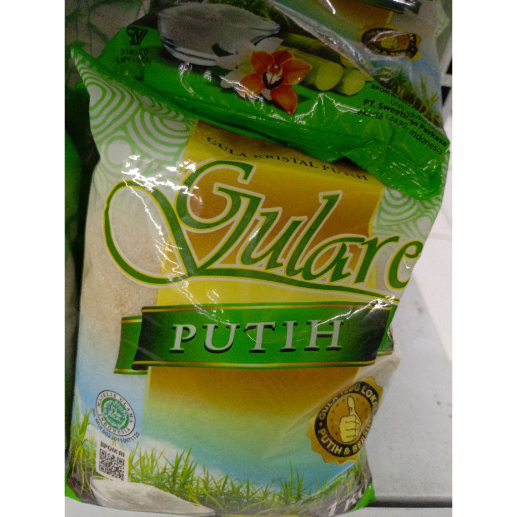 

Gulare, Gula Pasir PREMIUM putih PCK 1000g