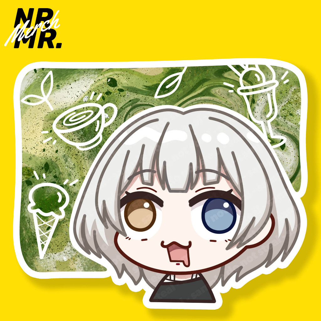 

Kaname Raana "Matcha Galaxy" fanmade vinyl sticker Bang Dream It's MyGO!!!!!