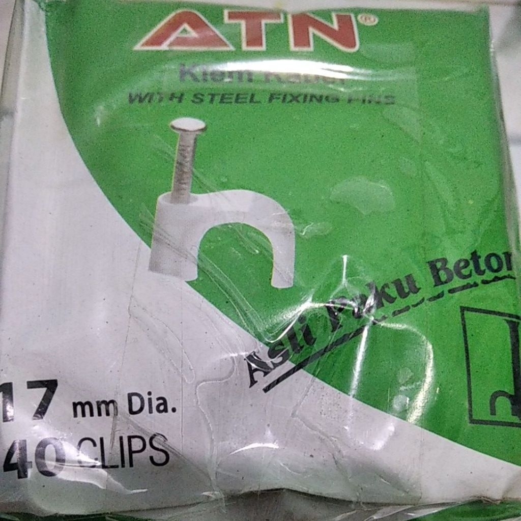 Klem Pipa Listrik 5/8 klem Pipa merek ATN ukuran 17mm