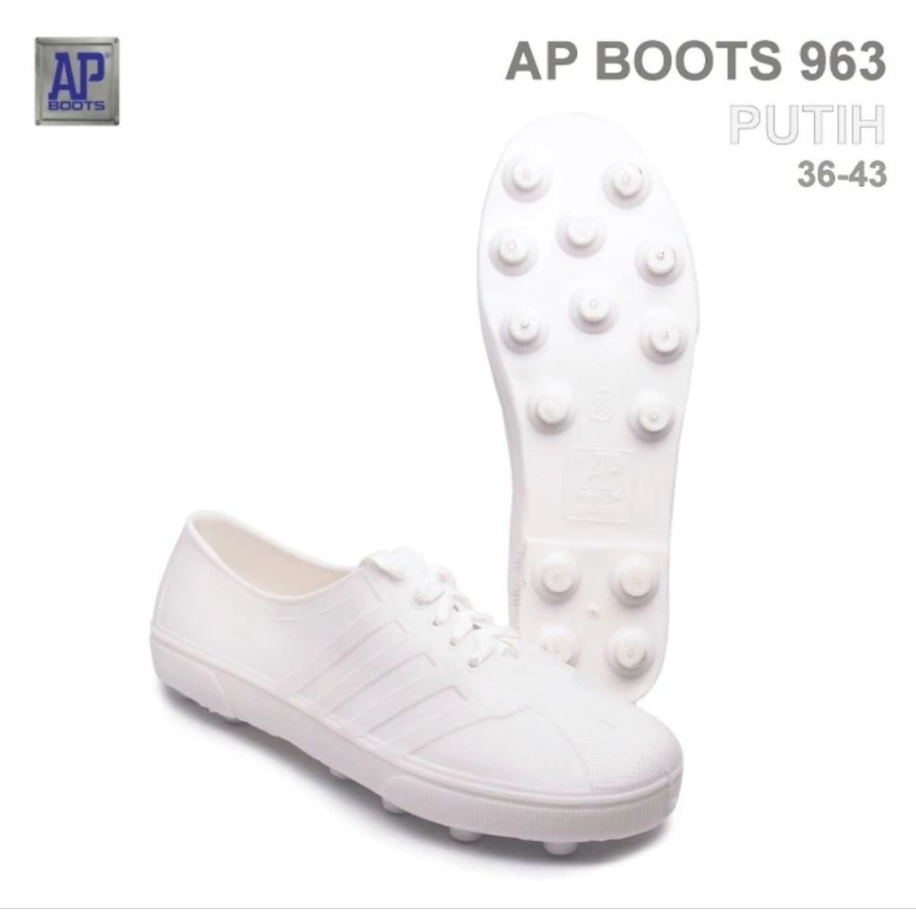 AP Boots Multi Fungsi - AP PUL BOLA 963 Putih dan 967 Hitam AP Boot SEPATU PETANI & BERKEBUN