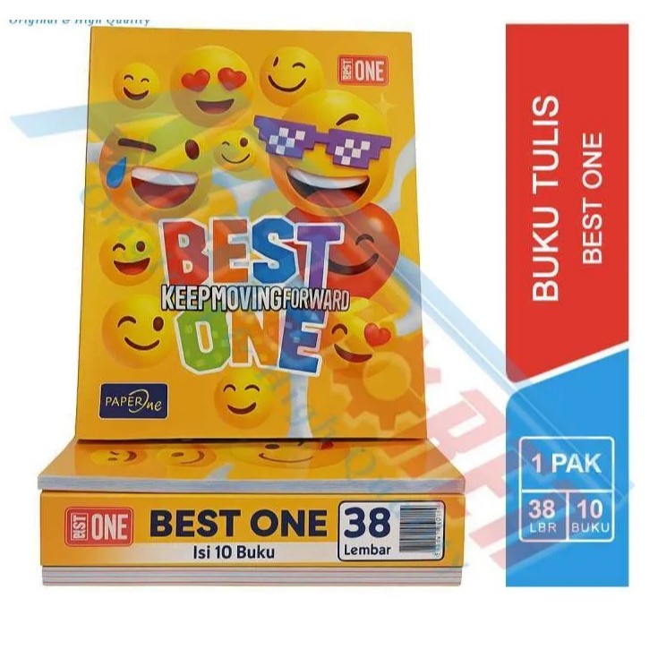 

(1Pack=10Buku) Buku Tulis One Heart / BEST ONE By PaperOne Isi 38 Lembar