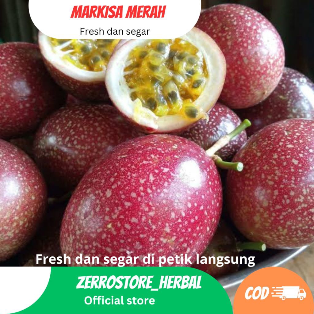 

buah markisa merah/ungu/kuning asem asem seger fresh dipetik langsung 1kg