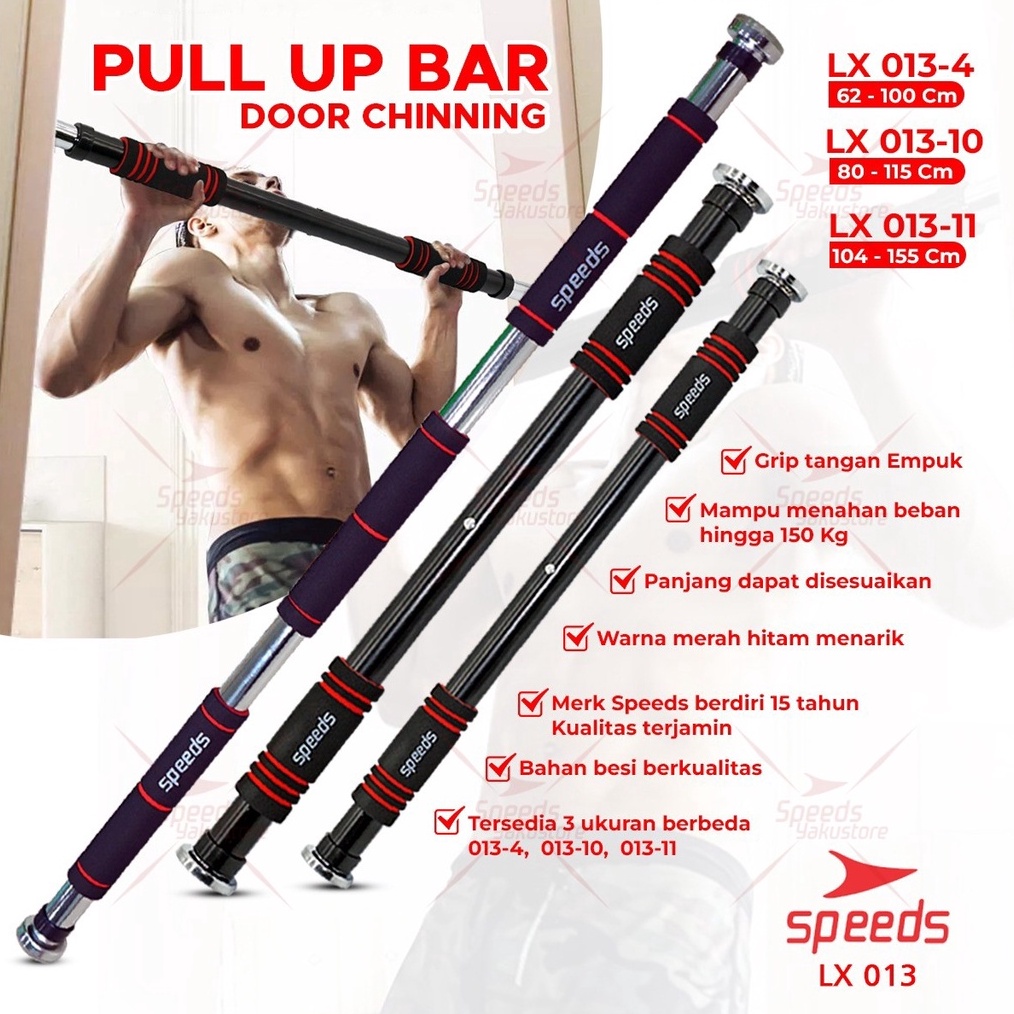 KODE N82Z SPEEDS Door Chinning Bar  Pull UP bar Speeds  Iron Gym 134