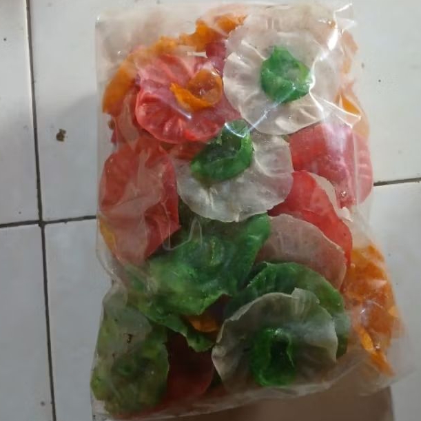 

Kerupuk bunga kembang rose/flered ISI50PC