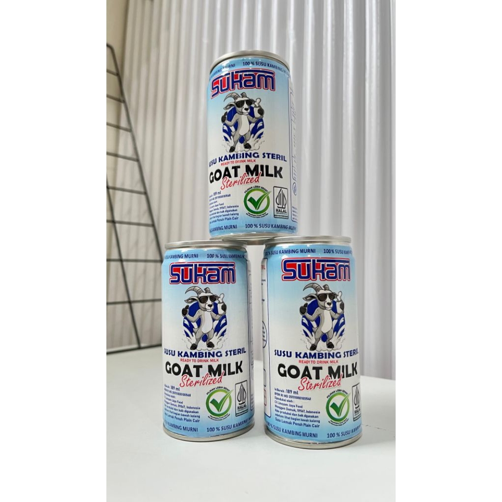 

SUKAM Susu Kambing Steril dibuat dengan proses pemanasan suhu tinggi untuk memastikan kebersihan dan keamanan,sehingga lebih tahan lama tanpa perlu bahan pengawet tambahan.Cocok untuk anda yang peduli kesehatan dan keamanan.
