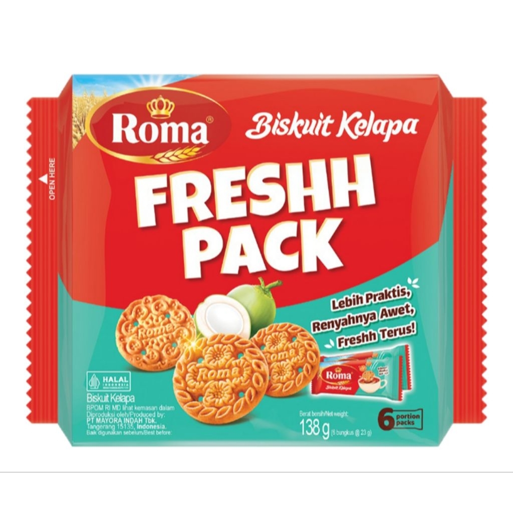 

Roma Biskuit Kelapa Fresh Pack 138 gram