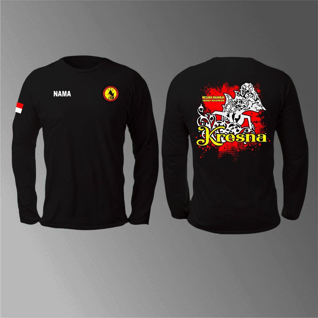 KAOS BAJU ATASAN KRESNA INTELKAM TANGAN PANJANG hitam