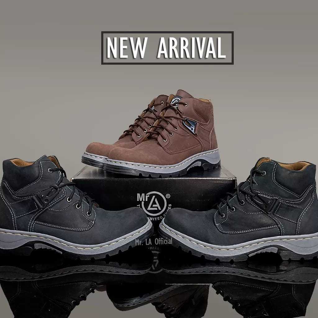 BSA 01 Series Sepatu Safety kulit Sapi Sepatu Boots Proyek Adventure Terbaru  -TokoShoesBandung