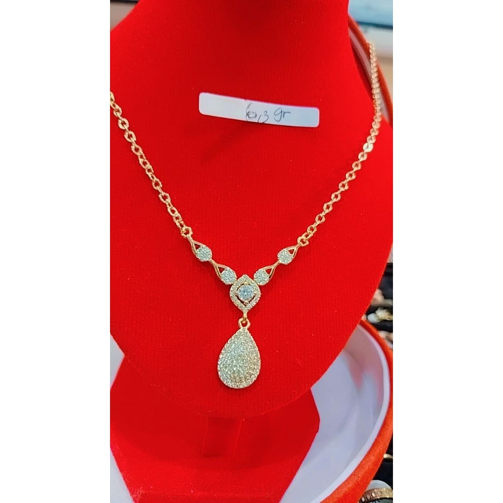 Kalung Fashion Replika Berlian Labu 18karat