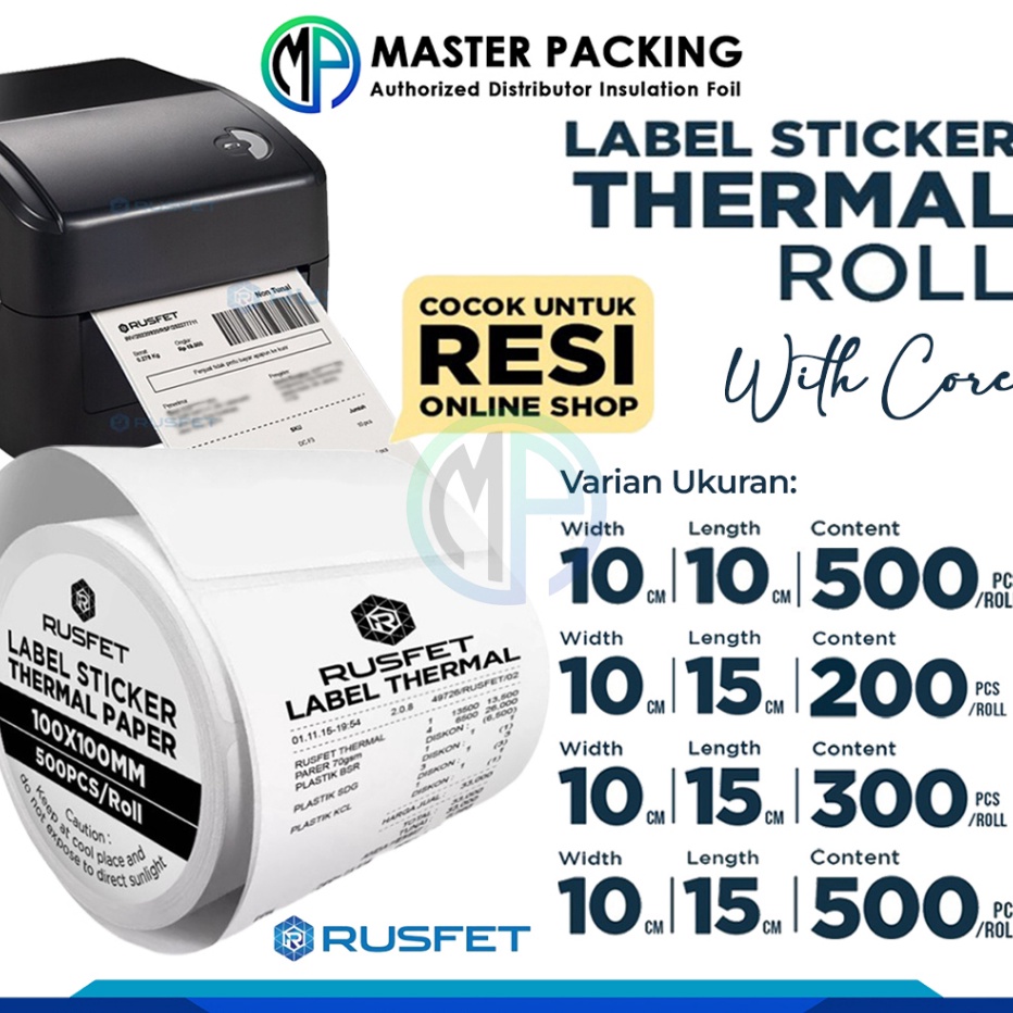 

Kertas Stiker Label Termal Paper Thermal Sticker Untuk Resi Olshop A6 Struk Kasir Rusfet Harga