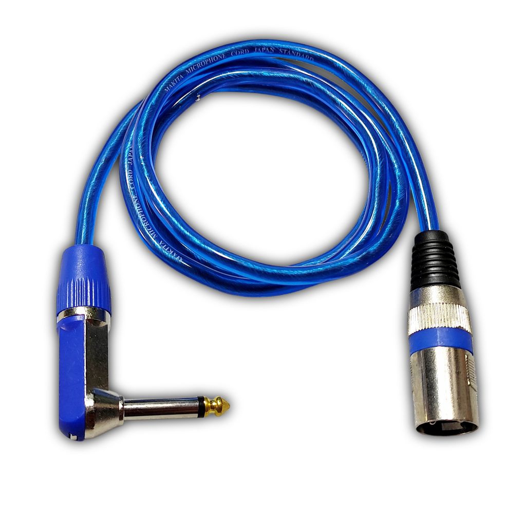 Kabel Mic Jek Akai Toa Mono L 6,5mm To Jek XLR Canon Male Sambungan DTX Panjang 1 Meter
