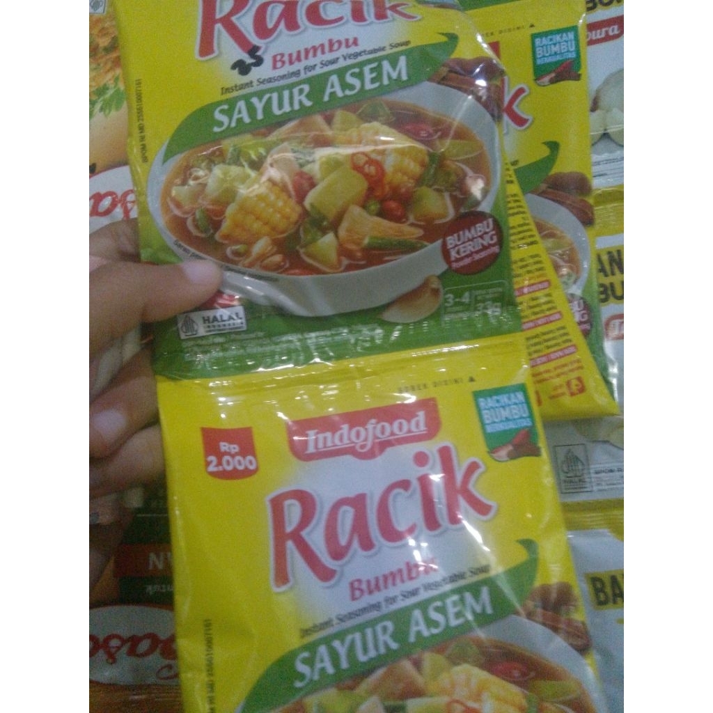 

Bumbu Racik Sayur Asem 1 renceng/ Racik Bumbu Sayur Asem/ Indofood Racik Bumbu Sayur Asem