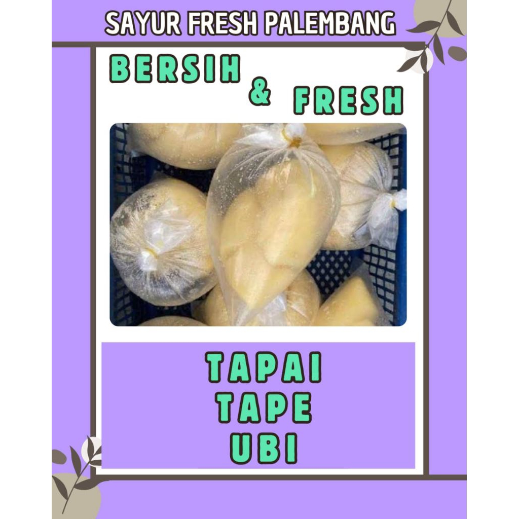 

TAPAI / TAPAY / TAPE SINGKONG per BUNGKUS - PALEMBANG