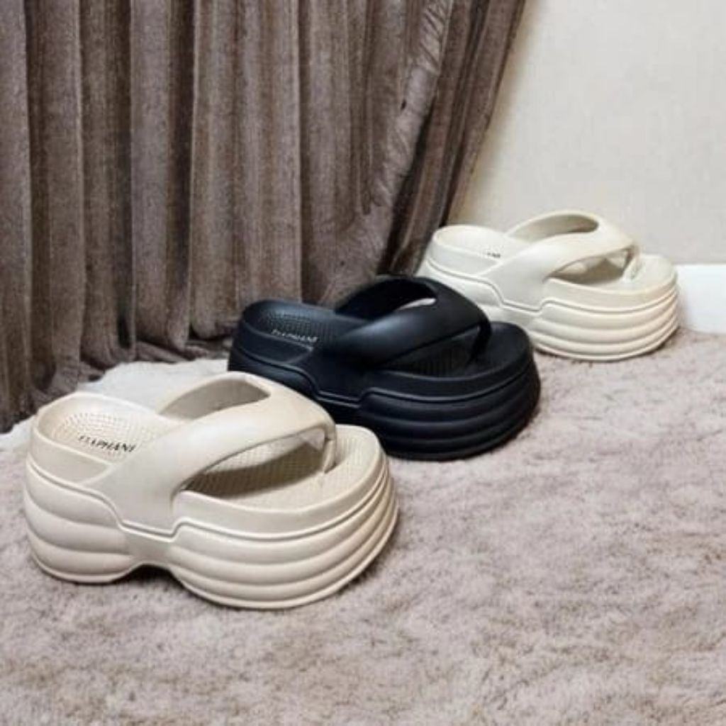 sandal wanita karet premium sendal casual ringan import