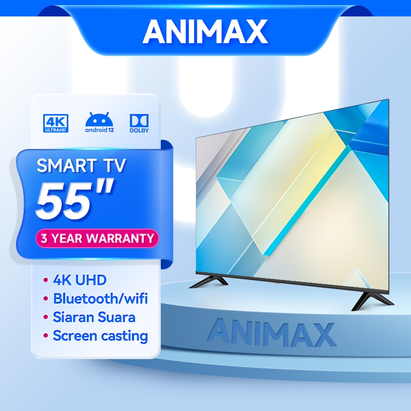 Animax Smart 50 inch 55 inch 65 inch Android 4K UHD Led TV Smart led TV 50 inch 55 inch 65 inch Prom