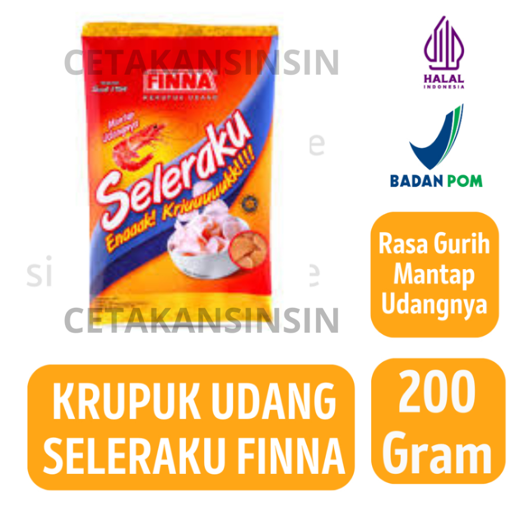 

Kerupuk Udang Seleraku Finna | Kerupuk Bawang Seleraku Finna [200 Gram]